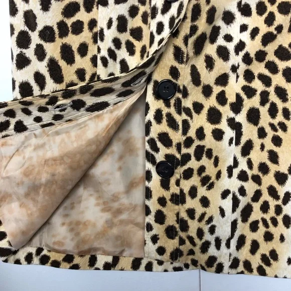 L.A.M.B. By Gwen Stefani Leopard Print Button Front Pencil Skirt - Picture 8 of 9